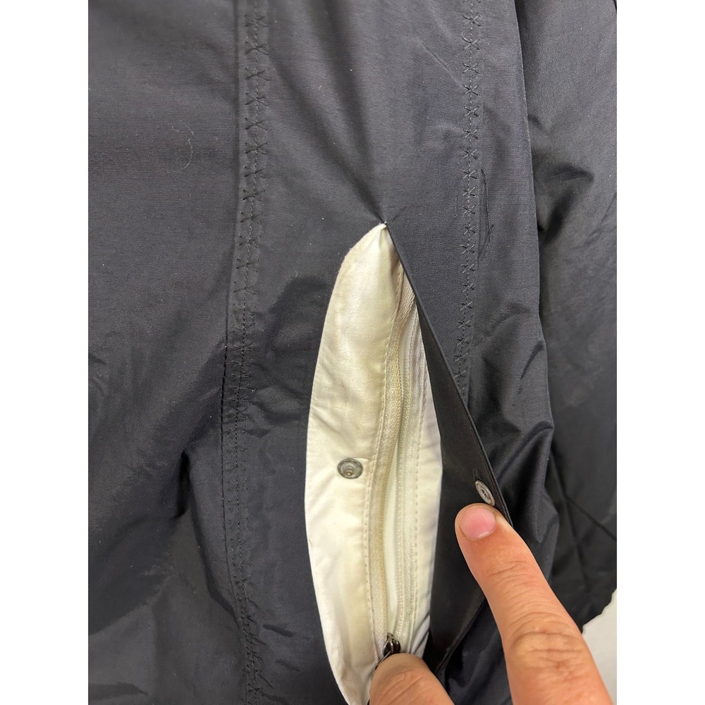Gorpcore Hiking Columbia Womens XL Black Omni-Tech Waterproof Rain Jacket Shell - Picture 5 of 14